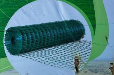 DESCRIPTION (8) ROLLS OF UNUSED 2024 EINGP GREEN PVC COATED FENCING BRAND / MODEL: ERIE MD7300WP ADDITIONAL INFORMATION CRATE CONTAINS 8 ROLLS OF WIRE