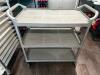 DESCRIPTION THREE TIER GREY UTILITY CART LOCATION WALK IN QTY 1