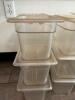 DESCRIPTION (6) 1/6 SIZE PLASTIC INSERTS W/ LIDS THIS LOT IS: SOLD BY THE PIECE SIZE 6" DEEP LOCATION FRONT QTY 6 - 4