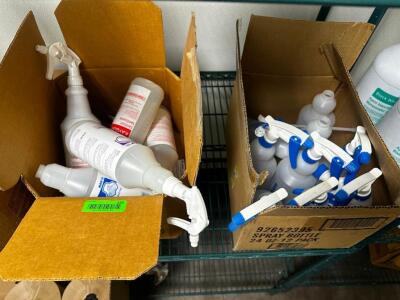 DESCRIPTION (2) BOXES OF EMPTY PLASTIC SPRAYER BOTTLES - UNUSED. LOCATION KITCHEN QTY 1