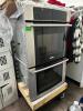 DESCRIPTION ELECTROLUX DOUBLE STACK ECLECTIC OVEN SET W/ CUSTOM BUILT CART BRAND / MODEL: ELECTROLUX LOCATION KITCHEN QTY 1