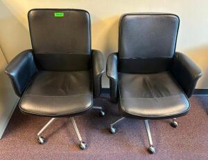 (2) ARMED OFFICE CHAIRS