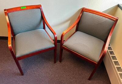 (2) ARMED LOUNGE CHAIRS