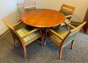 LOUNGE TABLE SET WITH (4) CHAIRS