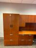 U-SHAPED DESK WITH HUTCH AND STORAGE CABINET - 3