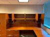 U-SHAPED DESK WITH HUTCH AND STORAGE CABINET - 8