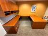 U-SHAPED DESK WITH WALL CABINETS - 4