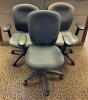 (3) ROLLABOUT OFFICE CHAIRS