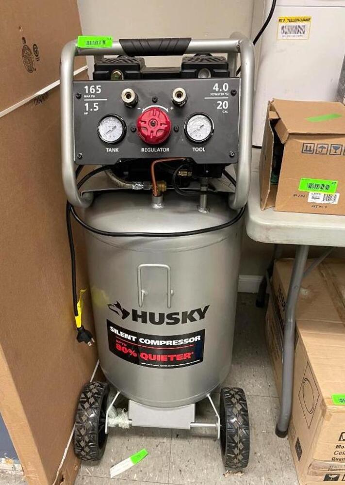 (NOT HOLDING AIR) HUSKY 20 Gal. Vertical ElectricPowered Silent Air