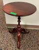 ROUND WOODEN ACCENT TABLE