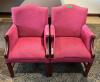 (2) UPHOLSTERED LOUNGE CHAIRS