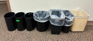 (8) OFFICE TRASH BINS