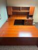 8' MULTI PIECE COMPLETE DESK SET WITH KEYS AND ACCESSORIES - 4