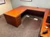 8' MULTI PIECE COMPLETE DESK SET WITH KEYS AND ACCESSORIES - 5