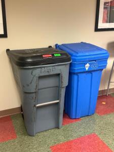 (2) - ROLLING TRASH BINS