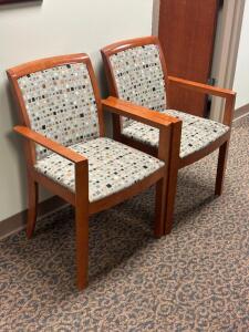 (2) - WAITING ARM CHAIRS