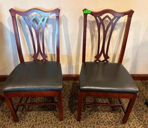 (2)- PADDED DINING CHAIRS