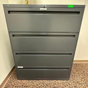 FOUR DRAWER METAL FILE CABINET