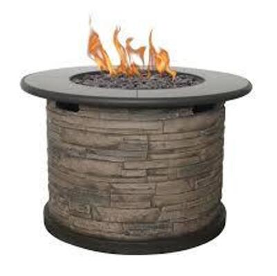 DESCRIPTION: (1) ROUND GAS FIRE PIT BRAND/MODEL: ORCHARDS PARK SIZE: 36" RETAIL$: $2399.00 EA QTY: 1