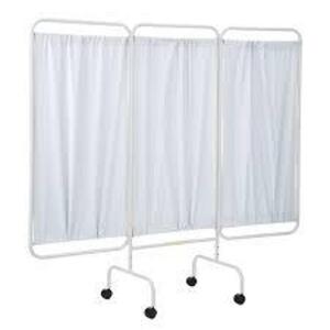 DESCRIPTION: (2) THREE PANEL MOBILE MEDICAL PRIVACY SCREEN BRAND/MODEL: R &B WIRE #PSS-3C INFORMATION: WHITE, PROFESSIONAL GRADE SIZE: 81" W X 69" H R