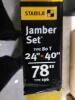 DESCRIPTION: (1) JAMBER SET LEVEL BRAND/MODEL: STABILA #80T INFORMATION: YELLOW SIZE: 24 TO 40" , 78" TOTAL RETAIL$: $294.00 EA QTY: 1 - 4