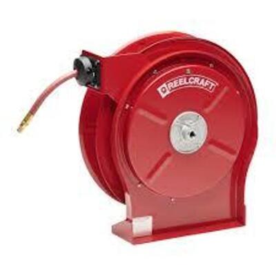 DESCRIPTION: (1) HEAVY DUTY HOSE REEL BRAND/MODEL: REELCRAFT #5650 OLP INFORMATION: RED RETAIL$: $323.99 EA QTY: 1