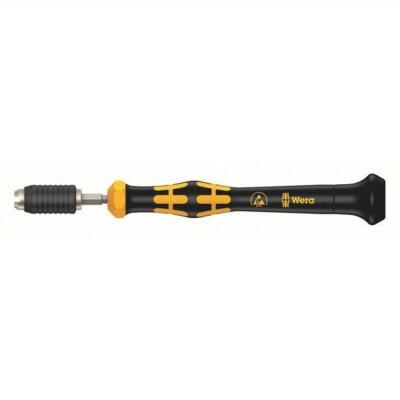 DESCRIPTION: (1) PRE-SET TORQUE SCREWDRIVER BRAND/MODEL: WERA #483G60 INFORMATION: PRESET PRIMARY SCALE INCREMENTS, 0.02 TO 0.11N-M, CLICK-TYPE RETAIL