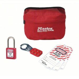 DESCRIPTION: (1) PERSONAL LOCKOUT KIT WITH POUCH BRAND/MODEL: MASTER #780TE9 RETAIL$: $62.93 EA QTY: 1