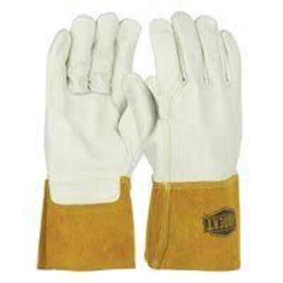 DESCRIPTION: (6) PAIRS OF MIG WELDING GLOVES BRAND/MODEL: IRONCAT #6010 INFORMATION: YELLOW, TOP GRAIN COWHIDE, HEAVYWEIGHT SIZE: XL RETAIL$: $78.99 E