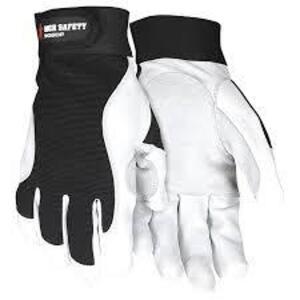 DESCRIPTION: (6) PAIRS OF PROTECTIVE WORK GLOVES BRAND/MODEL: MCR SAFETY #906DPM INFORMATION: BLACK AND WHITE SIZE: MEDIUM RETAIL$: $8.99 EA QTY: 6