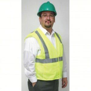 DESCRIPTION: (12) TEAR AWAY SAFETY VEST BRAND/MODEL: CONDOR #4CWA2 INFORMATION: HIGH VISIBILITY LIME, HOOK AND LOOP SIZE: 3XL RETAIL$: $46.33 EA QTY: