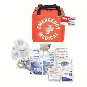 DESCRIPTION: (1) EMERGENCY MEDICAL KIT BRAND/MODEL: PRODUCT NUMBER #39N792 INFORMATION: RED, 183 COMPONENTS, FABRIC BAG RETAIL$: $108.60 EA QTY: 1