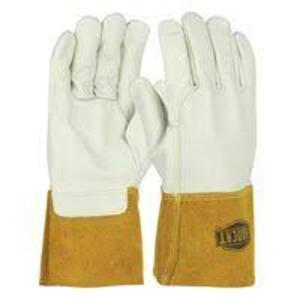 DESCRIPTION: (6) MIG WELDING GLOVES BRAND/MODEL: IRONCAT #6010 INFORMATION: YELLOW, TOP GRAIN COWHIDE, HEAVYWEIGHT SIZE: XL RETAIL$: $78.99 EA QTY: 6