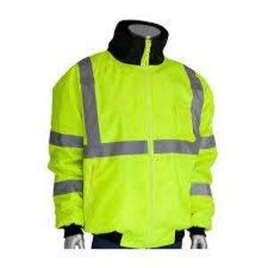 DESCRIPTION: (1) HEAVY DUTY SAFETY WORK COAT BRAND/MODEL: PIP #333-1762 INFORMATION: HI VIZ YELLOW RETAIL$: $60.06 EA QTY: 1