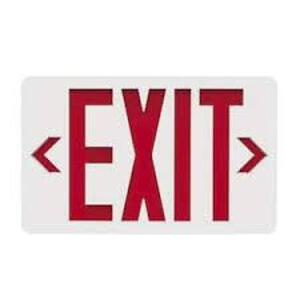 DESCRIPTION: (3) THERMOPLASTIC EXIT SIGN BRAND/MODEL: ALL-PRO #APX INFORMATION: WHITE RETAIL$: $50.00 EA QTY: 3