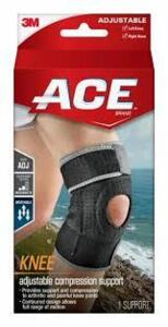 DESCRIPTION: (4) ADJUSTABLE COMPRESSION KNEE SUPPORT BRACE BRAND/MODEL: ACE INFORMATION: BLACK RETAIL$: $19.99 EA QTY: 4