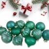 DESCRIPTION: (6) PACKS OF (12) CHRISTMAS ORNAMENTS BRAND/MODEL: NORTHLIGHT INFORMATION: SHADES OF GREEN RETAIL$: $23.87 EA QTY: 6