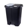 DESCRIPTION: (1) DUAL TRASH AND RECYCLE BIN TRASH CAN BRAND/MODEL: STEP N SORT #SNS402-B INFORMATION: BLACK SIZE: 11 GALLON RETAIL$: $57.26 EA QTY: 1