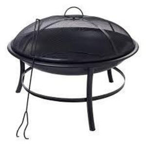 DESCRIPTION: (1) OUTDOOR FIRE PIT BRAND/MODEL: MAINSTAYS INFORMATION: WITH PVC COVER SIZE: 26IN RETAIL$: $40.00 EA QTY: 1