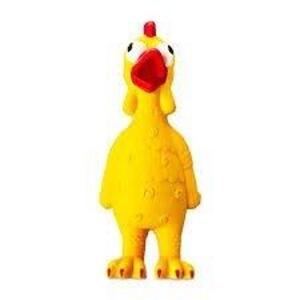 DESCRIPTION: (1) DOG TOY BRAND/MODEL: VIBRANT LIFE PLAYFUL BUDDY INFORMATION: MED DOG SIZE: RUBBER CHICKEN RETAIL$: $7.27 EA QTY: 1