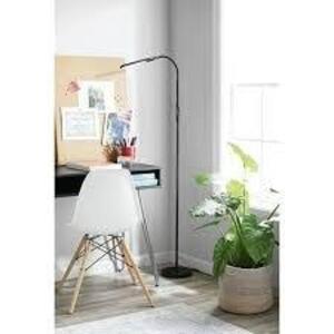 DESCRIPTION: (1) LED FLOOR LAMP BRAND/MODEL: MAINSTAYS INFORMATION: BLACK RETAIL$: $20.00 EA QTY: 1