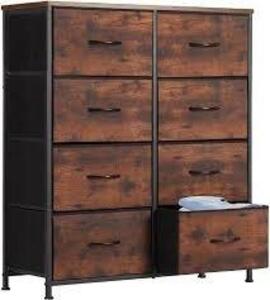 DESCRIPTION: (1) DRAWER DRESSERBRAND/MODEL: WLIVE #CAB-8BC-RUSTSIZE: 11.7"D x 31.7"W x 38.6"HRETAIL$: $62.69 EAQTY: 1