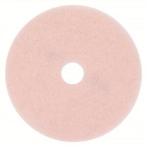 DESCRIPTION: (1) BURNISHING PAD BRAND/MODEL: 3M #5ND32 SIZE: Pink, 27 in Dia, Polyester, 3,000 RPM Max Speed, Round, 1 in Thick, 5 PK RETAIL$: $180.09