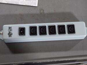 DESCRIPTION: (1) 230 V POWER STRIP BRAND/MODEL: TRIPP LITE RETAIL$: $44.99 QTY: 1