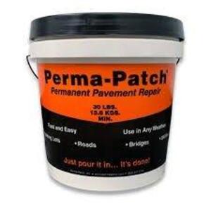 DESCRIPTION: (1) PAVEMENT REPAIR BRAND/MODEL: PERMA-PATCH SIZE: 30 LB RETAIL$: $23.99 EA QTY: 1