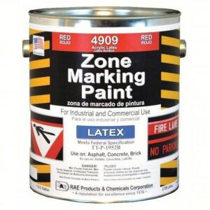 DESCRIPTION: (2) TRAFFIC ZONE MARKING PAINT BRAND/MODEL: RAE #3EHJ1 INFORMATION: RED SIZE: 1 GALLON RETAIL$: $100.14 EA QTY: 2