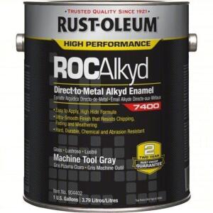 DESCRIPTION: (1) DIRECT TO METAL ALKYD ENAMEL BRAND/MODEL: RUST-OLEUM ROC ALKYD #6A388 INFORMATION: MACHINE TOOL GRAY SIZE: 1 GALLON RETAIL$: $113.56