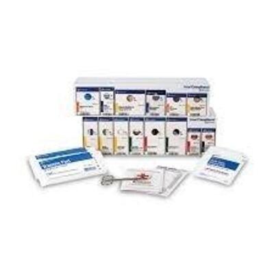 DESCRIPTION: (2) FIRST AID KIT SUPPLIES BRAND/MODEL: SMARTCOMPLIANCE FIRST AID ONLY RETAIL$: $75.25 EA QTY: 2