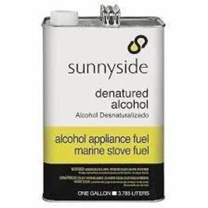 DESCRIPTION: (2) DENATURED ALCOHOL BRAND/MODEL: SUNNYSIDE #20K854 SIZE: 1 GALLON RETAIL$: $22.14 EA QTY: 2