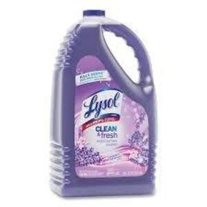 DESCRIPTION: (1) MULTI-SURFACE CLEANERBRAND/MODEL: LYSOL CLEAN AND FRESHINFORMATION: LAVENDER AND ORCHID ESSENCESIZE: 1 GALLONRETAIL$: $16.92 EAQTY: 1